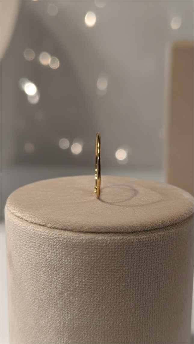 Arracadas Circulares 50mm - Gold Glow Edition