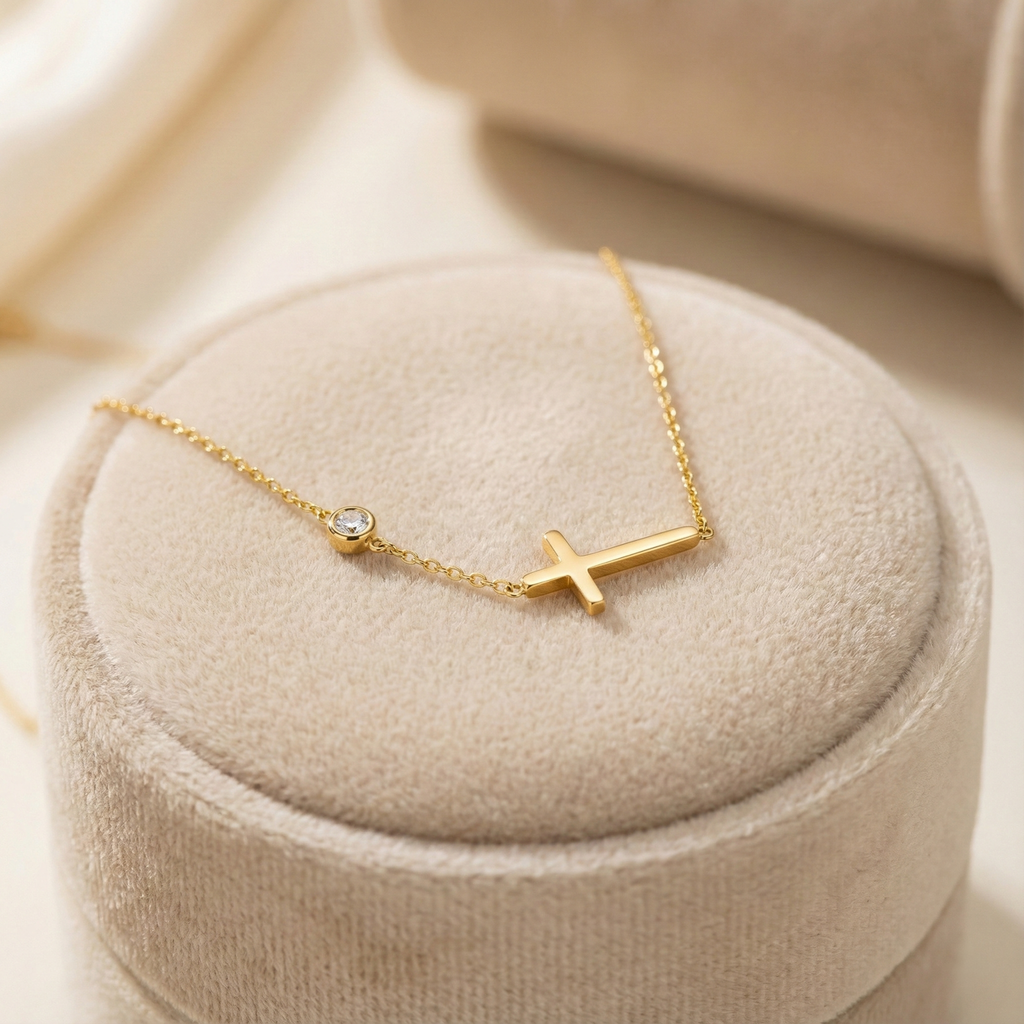 Collar Stella Cross & Glow