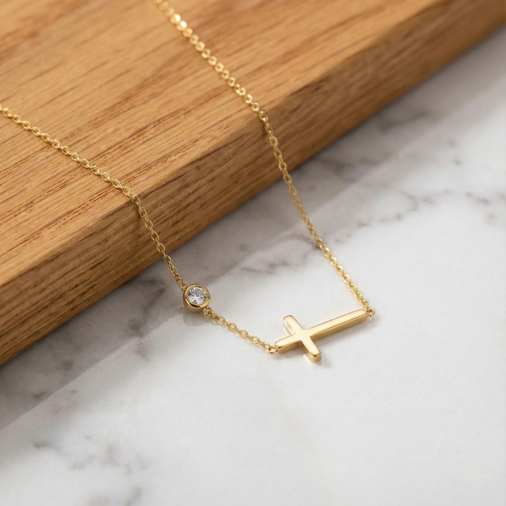 Collar Stella Cross & Glow